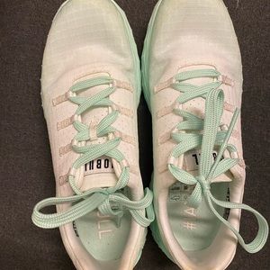 Mint & white no bull sneakers